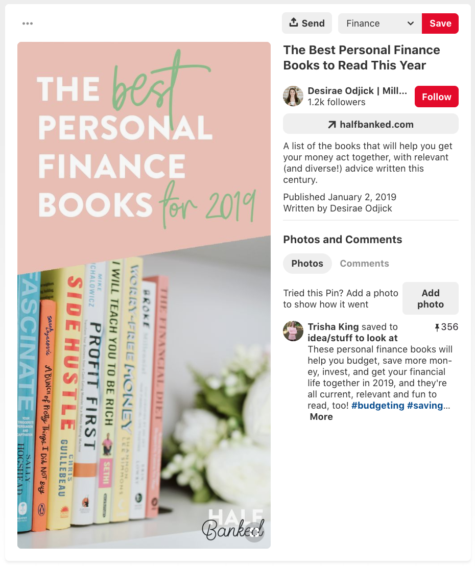 pinterest logo placement