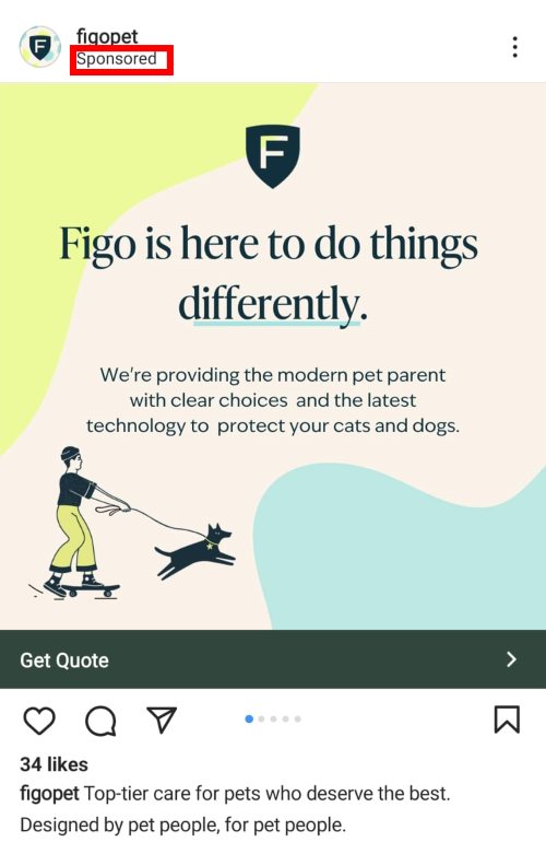 what promoted posts look like on instagram