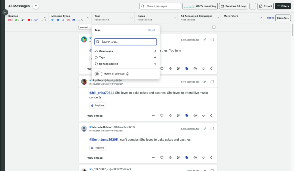 Screenshot of the Sprout Social Smart Inbox.