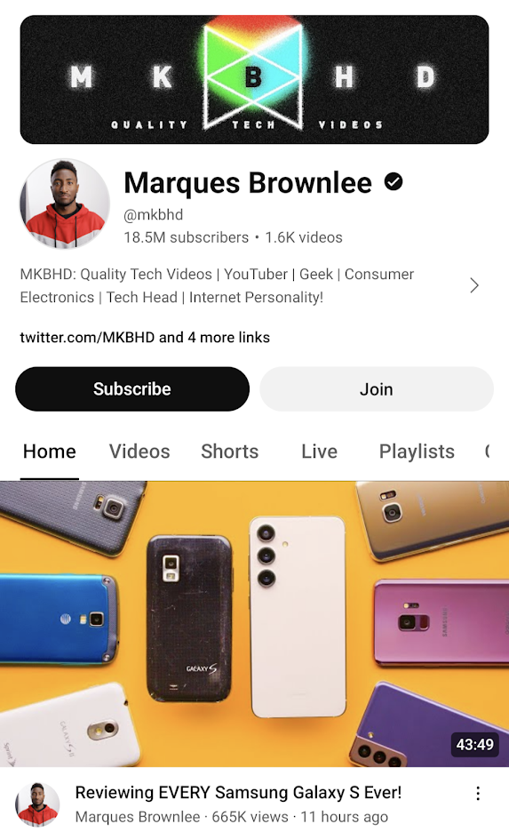 youtube influencer Marques Brownlee